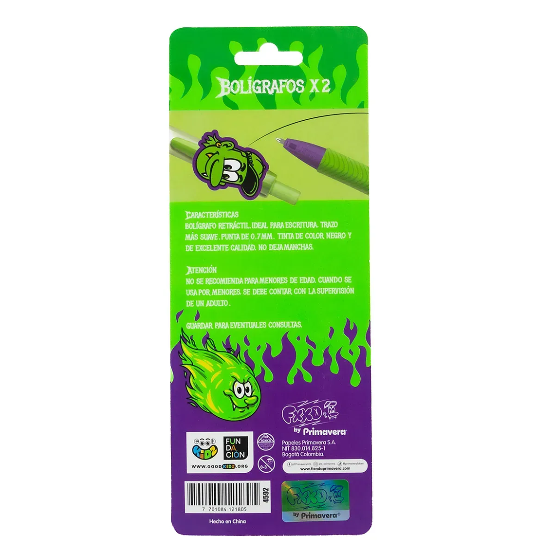 Bolígrafo FERXXO Blister X2 con Rubber 4