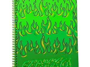 Cuaderno Argollado Pasta Dura FERXXO Llamas CUADRICULADO