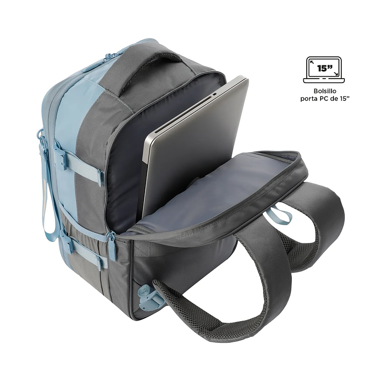 Morral Multifuncional de Viaje Mediano Trip Azul 4