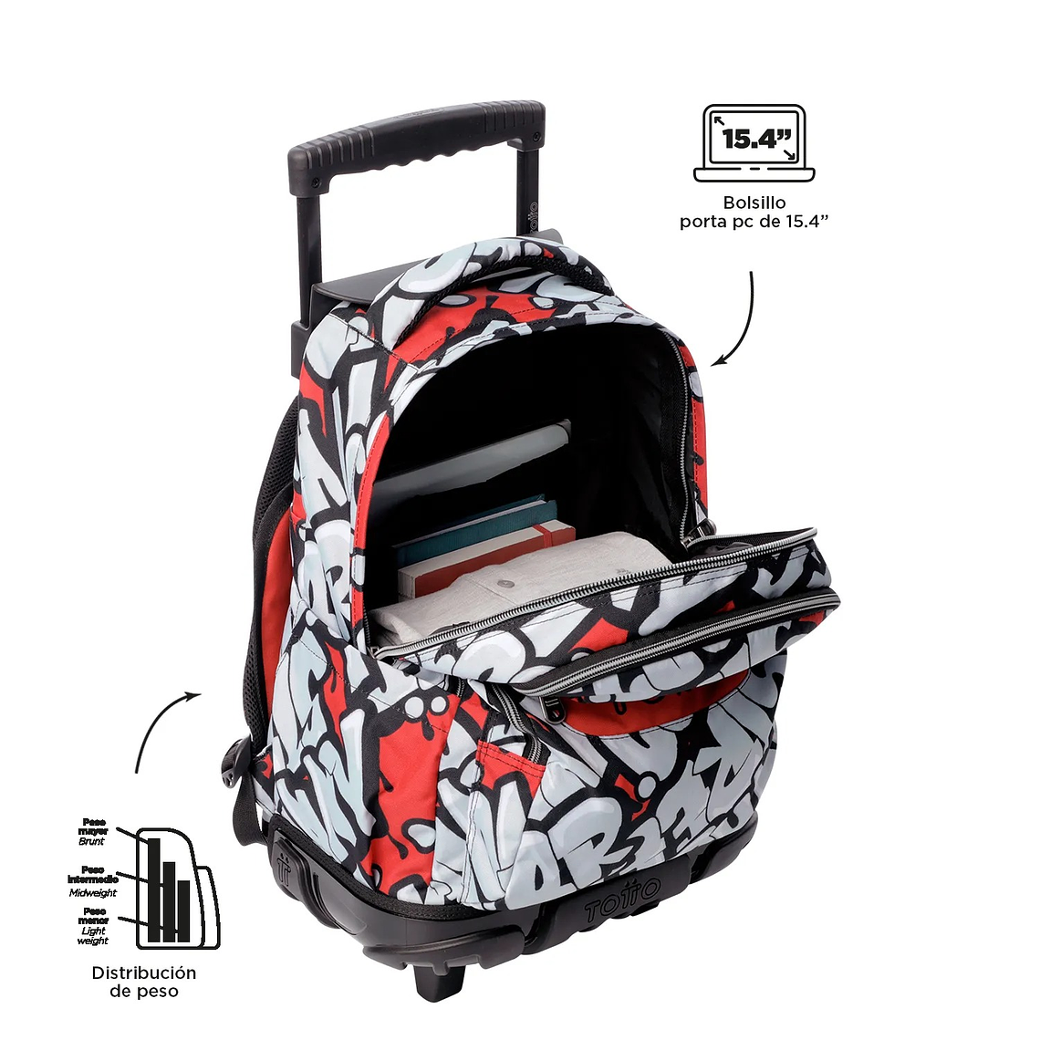 Morral Ruedas Niño Porta PC 15.4