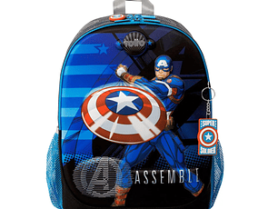 Morral para Niño Avengers Capitán América Mediano Gris