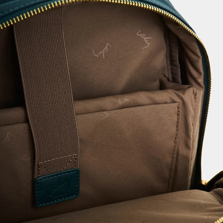 Tula morral en lona y cuero para mujer Biel 4