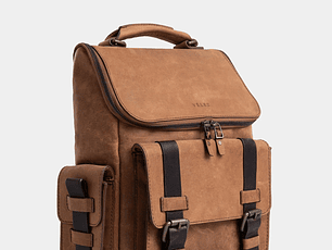 Morral Rioja de cuero vintage Miel