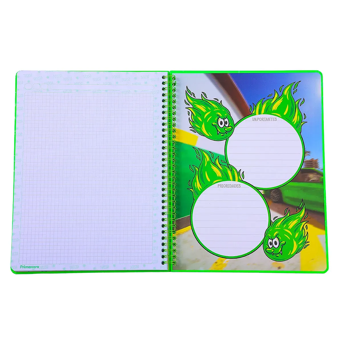 Cuaderno Argollado Pasta Dura FERXXO Llamas RAYADO 6