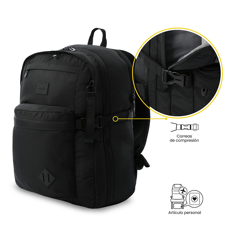 Morral de Viaje Grande Easy Negro 5