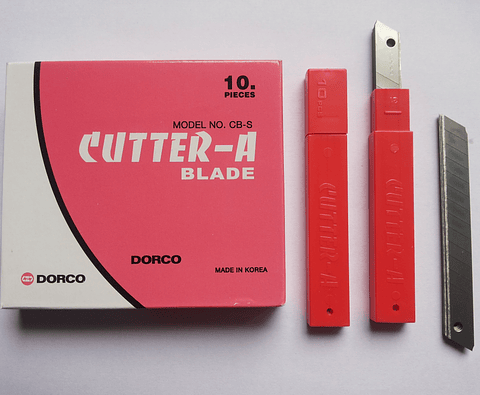 HOJAS REPUESTO DORCO 9MM 10 HOJAS
