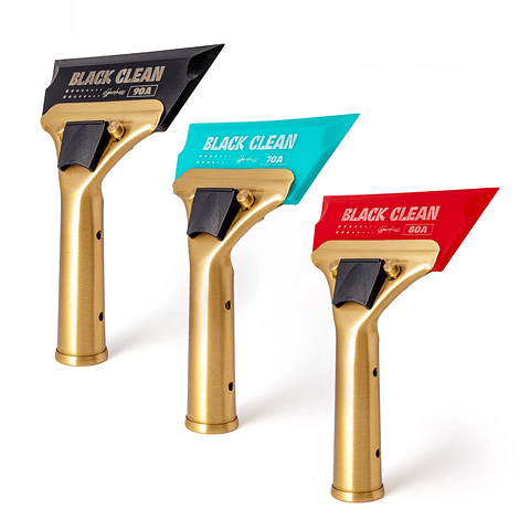 MANGO BRONZE CON GOMA AZUL/ROJA/NEGRA