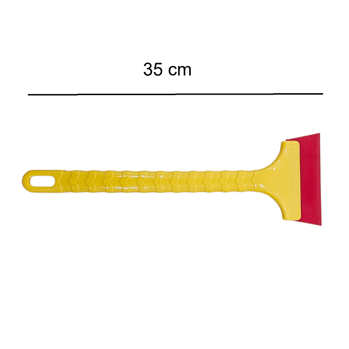 MANGO LARGO 35cm CON SQUEEGEE ROJA 1