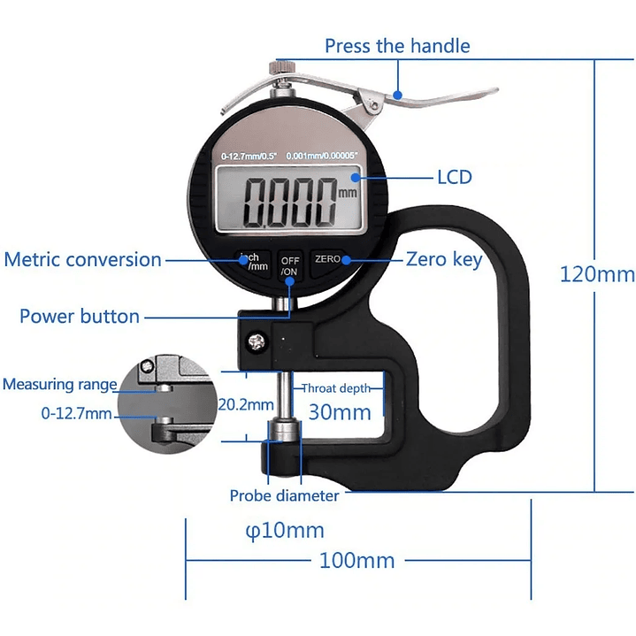 Micrometro Milesimal Digital  3