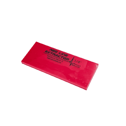 Goma Squeegee 5" Redline Extractor (Dureza Dura) Recta para Láminas de Seguridad