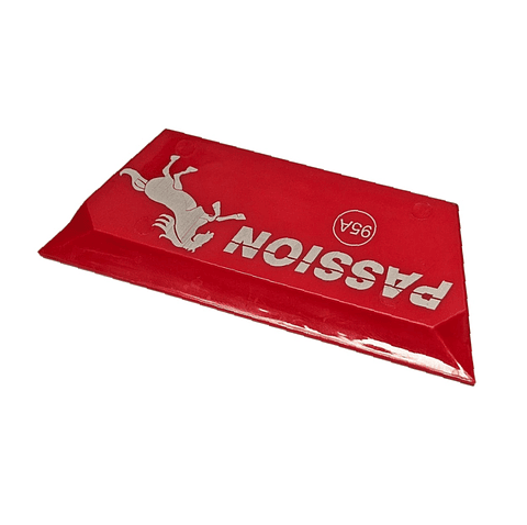 Goma Squeegee 5" Passion Roja (Dureza Dura) Cortada y Biselada para Láminas de Seguridad