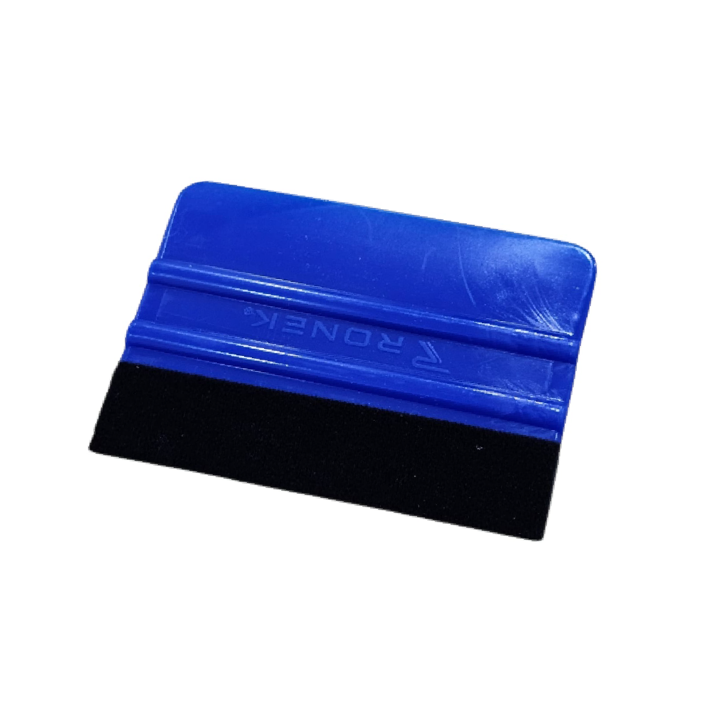 TARJETA AZUL CON FIELTRO RONEK