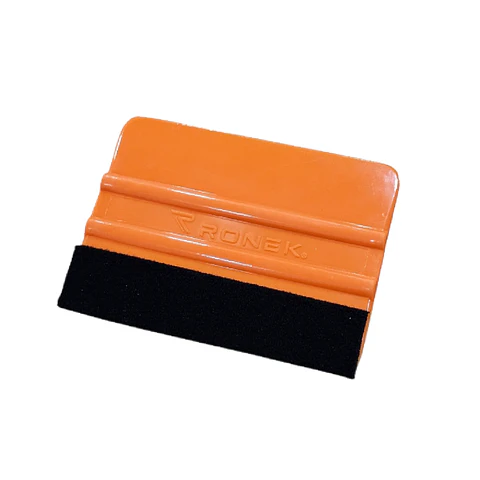 TARJETA RIGIDA NARANJA CON FIELTRO RONEK