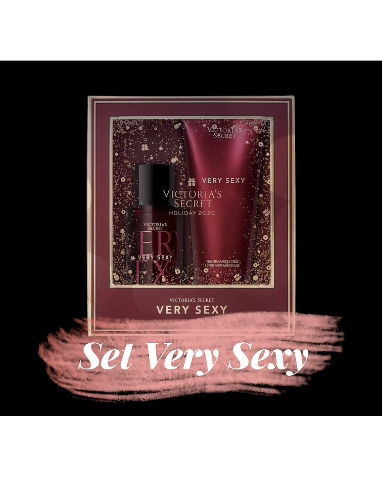 Set Very Sexy (splash + loción) Tamaño Mini