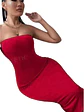 vestido straples a la rodilla  - Miniatura 1