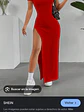vestido largo con abertura  - Miniatura 2