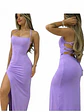 vestido largo elegante de amarrar en la espalda  - Miniatura 1
