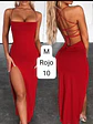 vestido largo elegante de amarrar en la espalda  - Miniatura 2
