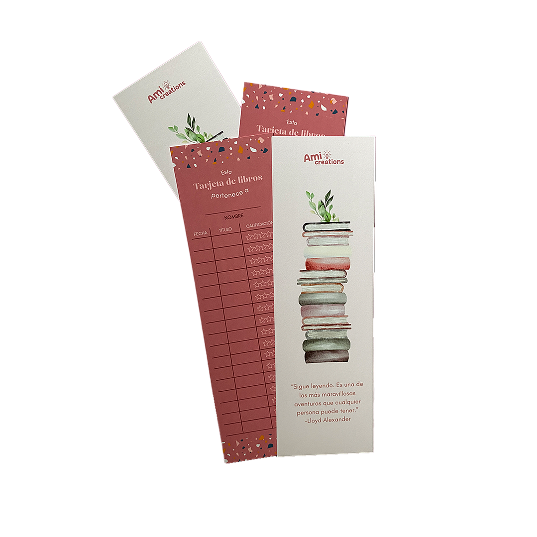 Marcapáginas calificador – Marca tus libros leídos y califícalos con estilo 1