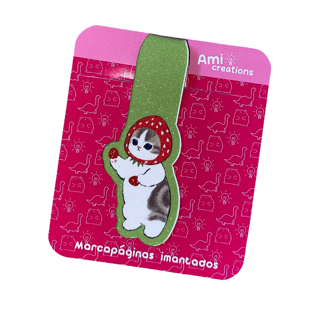 Marcapáginas imantado - Mofu Frutilla 1