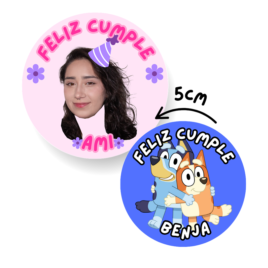 Stickers personalizados para cumpleaños  3