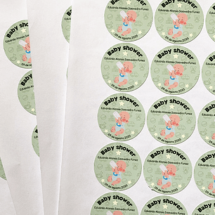 Stickers personalizados para Baby Shower