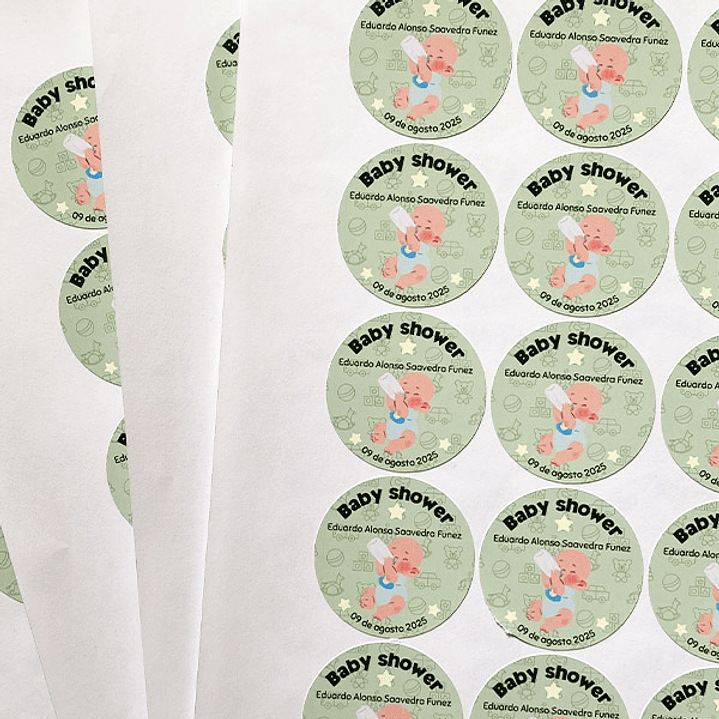 Stickers personalizados para Baby Shower 1