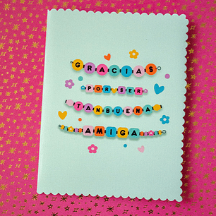 Tarjeta para amigas “Gracias por ser tan buena amiga” 