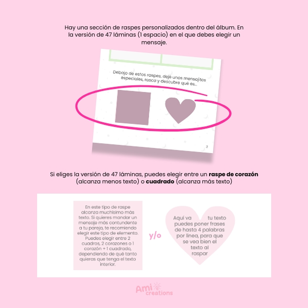 Mini álbum Pareja | 47 Láminas con fotografías y elementos personalizados 5