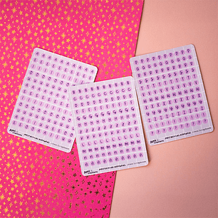 Stickers Mostacillas pequeñas redondas | Lila