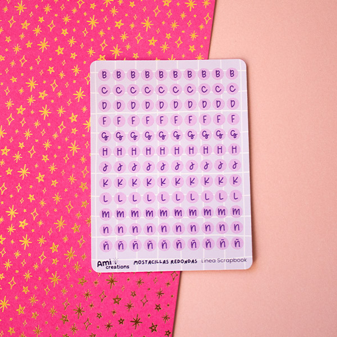 Stickers Mostacillas pequeñas redondas | Lila 3