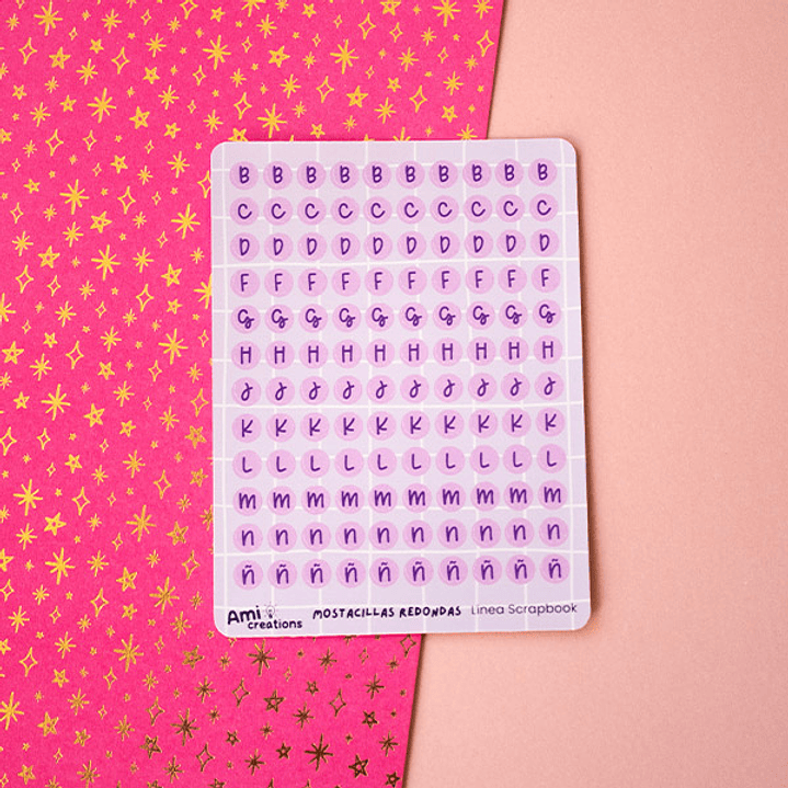 Stickers Mostacillas pequeñas redondas | Lila 3