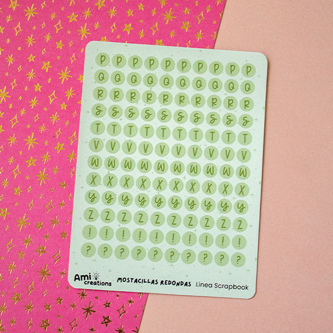 Stickers Mostacillas pequeñas redondas | Verde 4