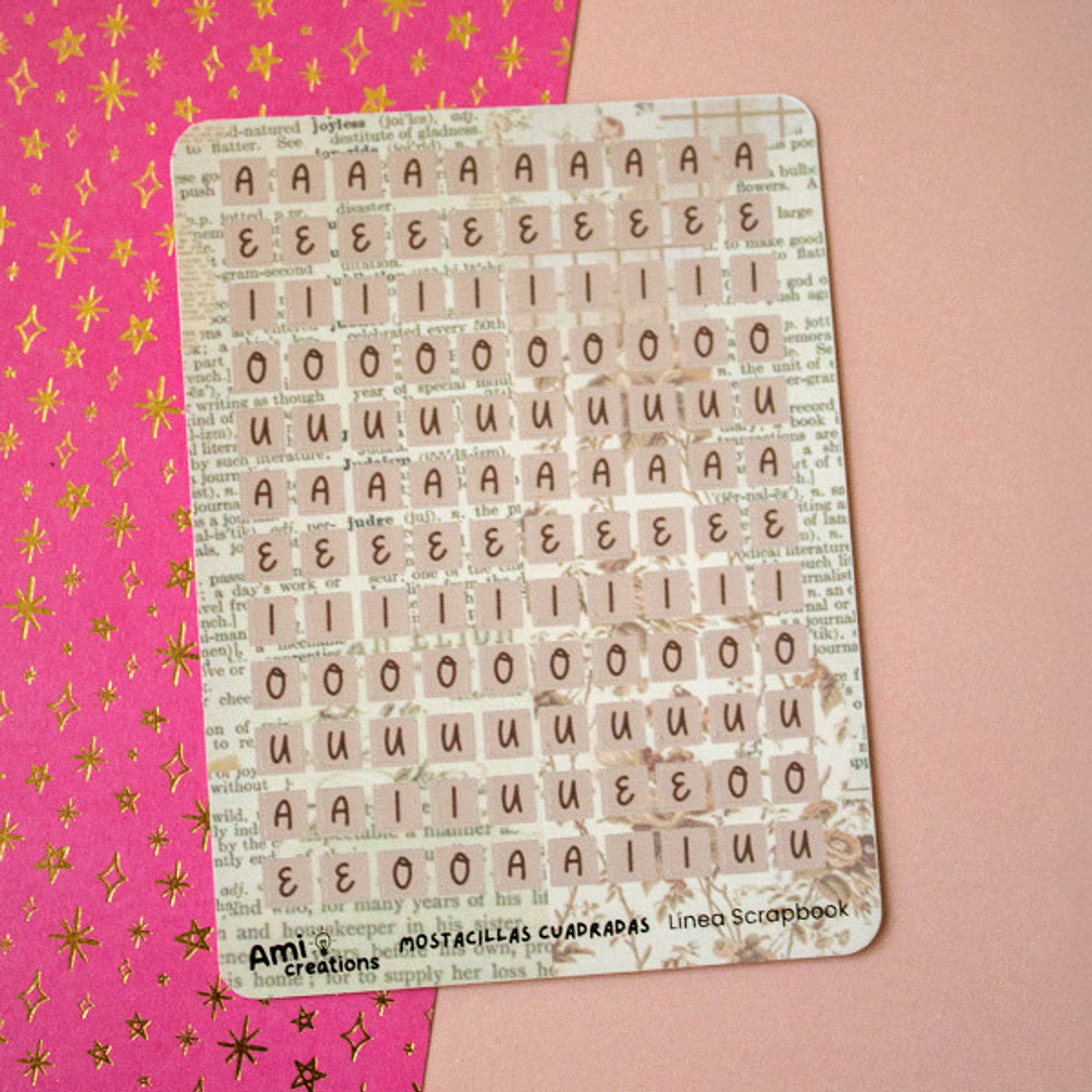 Stickers Mostacillas pequeñas cuadradas | Beige 2