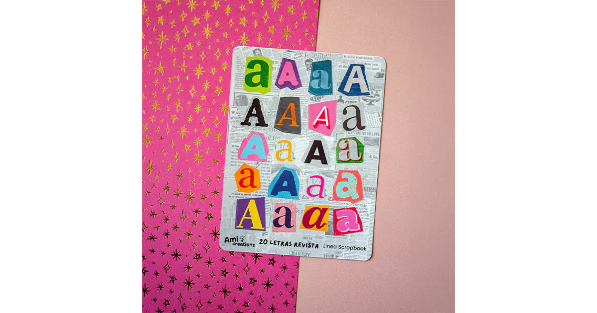 Stickers Letras Tipo Revista | Letra A
