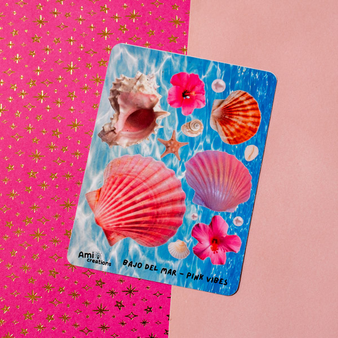 Stickers Bajo del mar - Pink Vibes  1