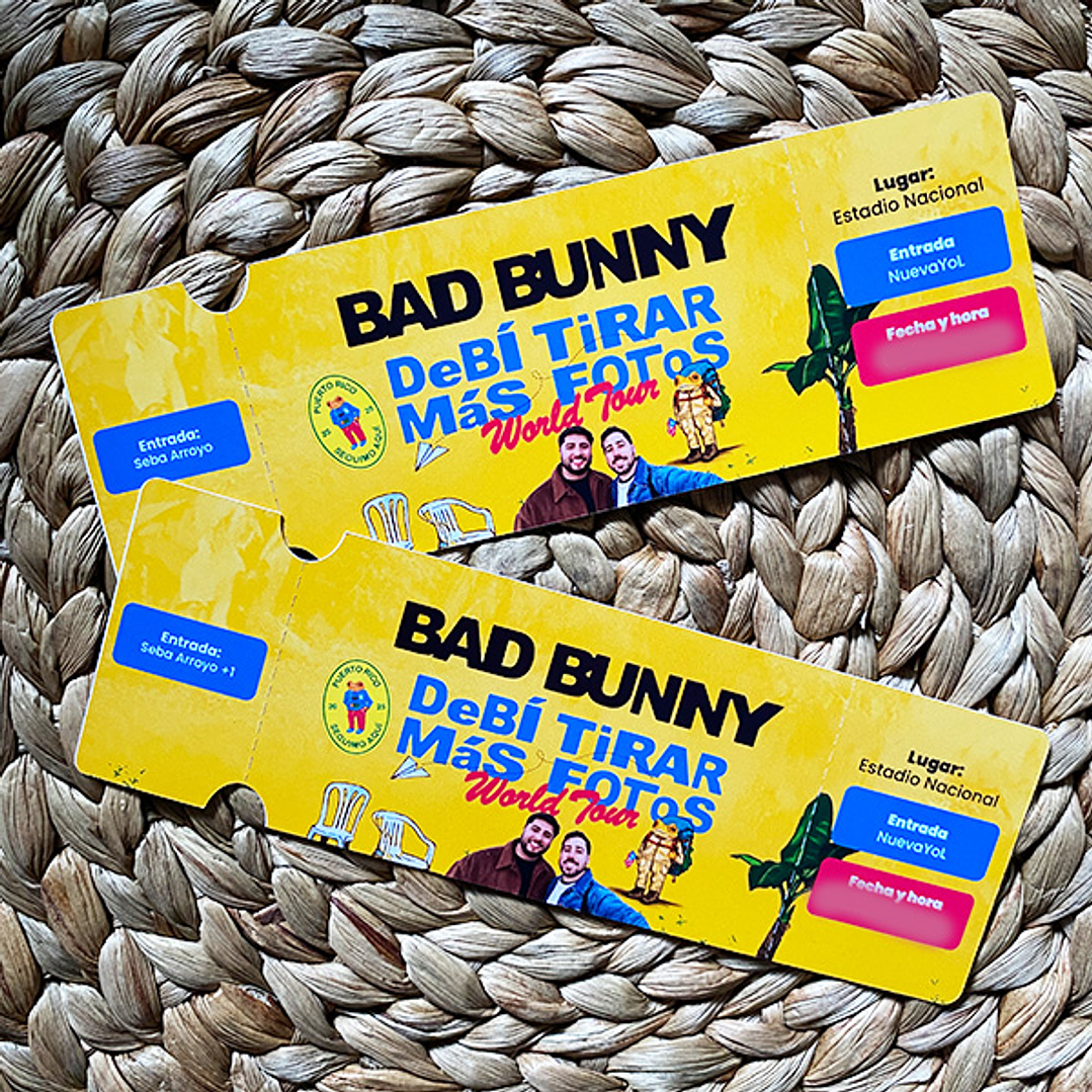 Entradas o Boletas Conmemorativas | Regalo personalizado 1