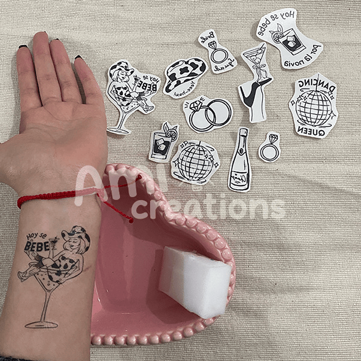 Kit Tatuajes temporales | Despedida de solteras 1