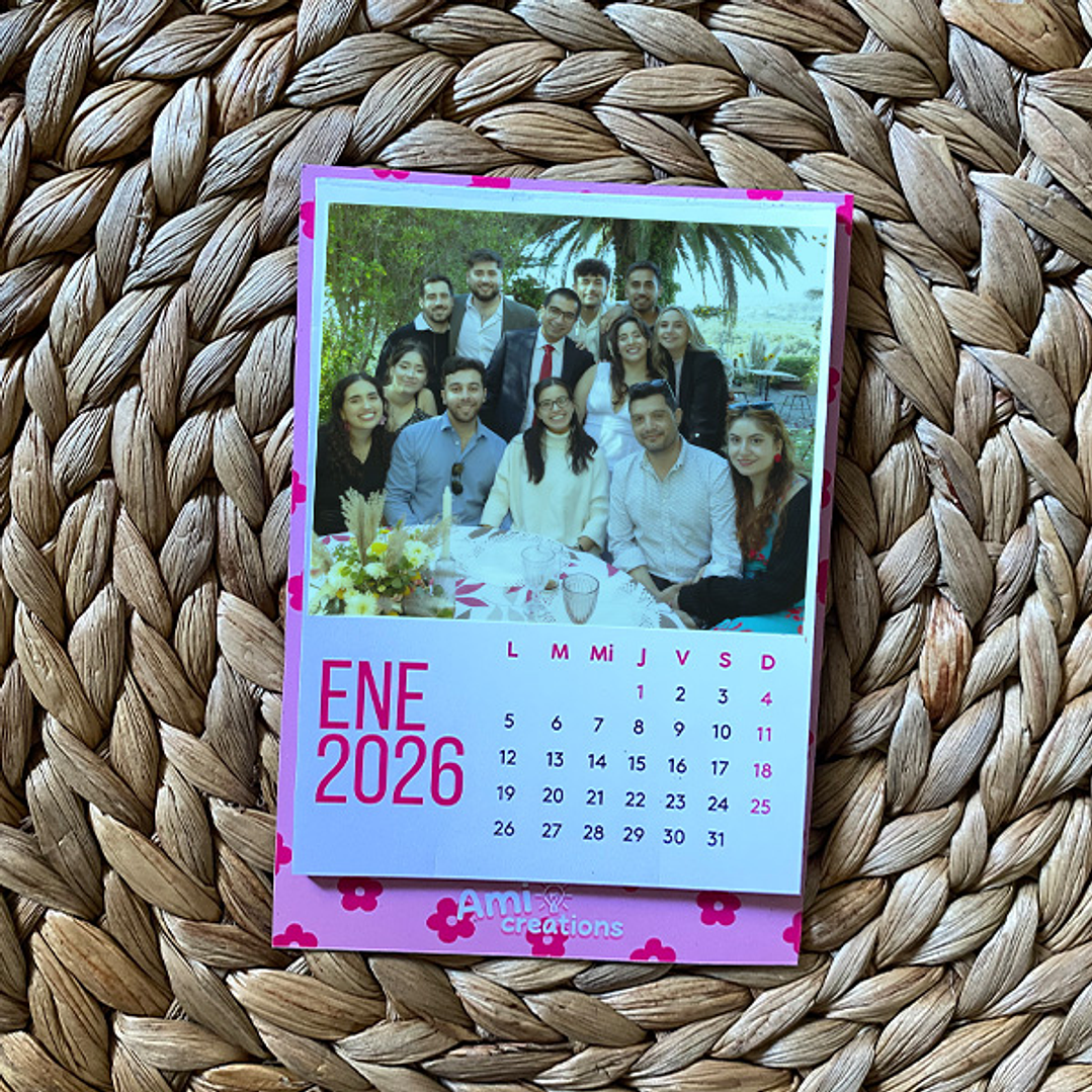 Calendario 2026 imantado personalizado | Con fotografías 1