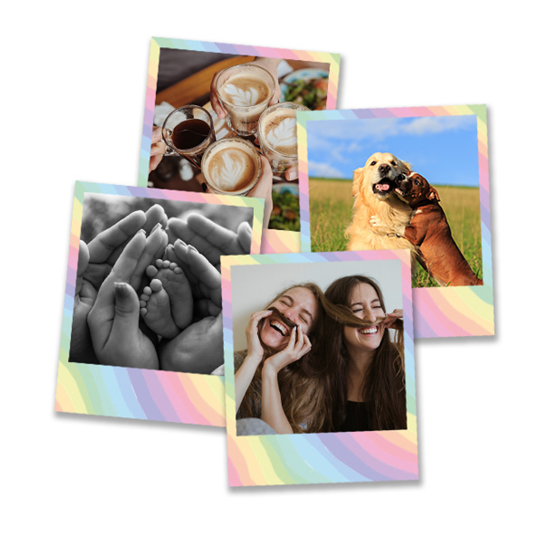 Set 4 Polas Squares | Imanes personalizados  9