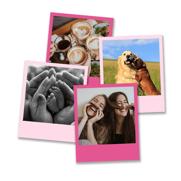 Set 4 Polas Squares | Imanes personalizados  10