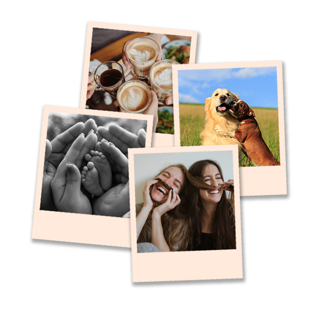 Set 4 Polas Squares | Imanes personalizados  8