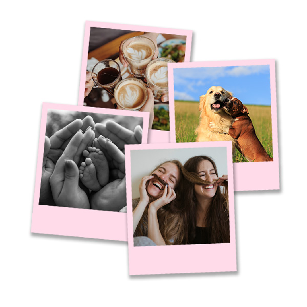 Set 4 Polas Squares | Imanes personalizados  3