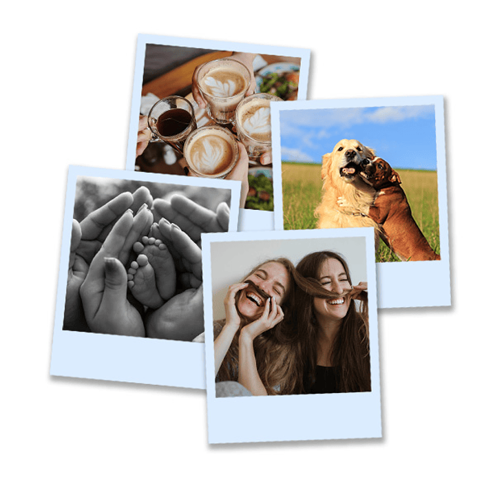 Set 4 Polas Squares | Imanes personalizados  5