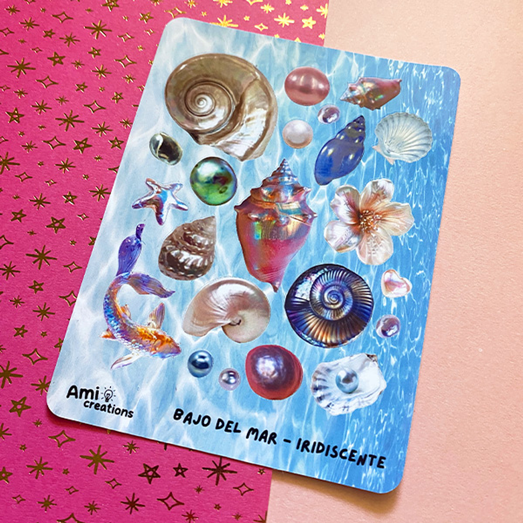 Stickers Bajo del mar - Edición iridiscente 2