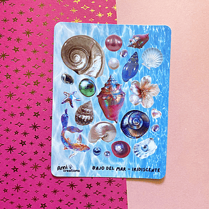 Stickers Bajo del mar - Edición iridiscente