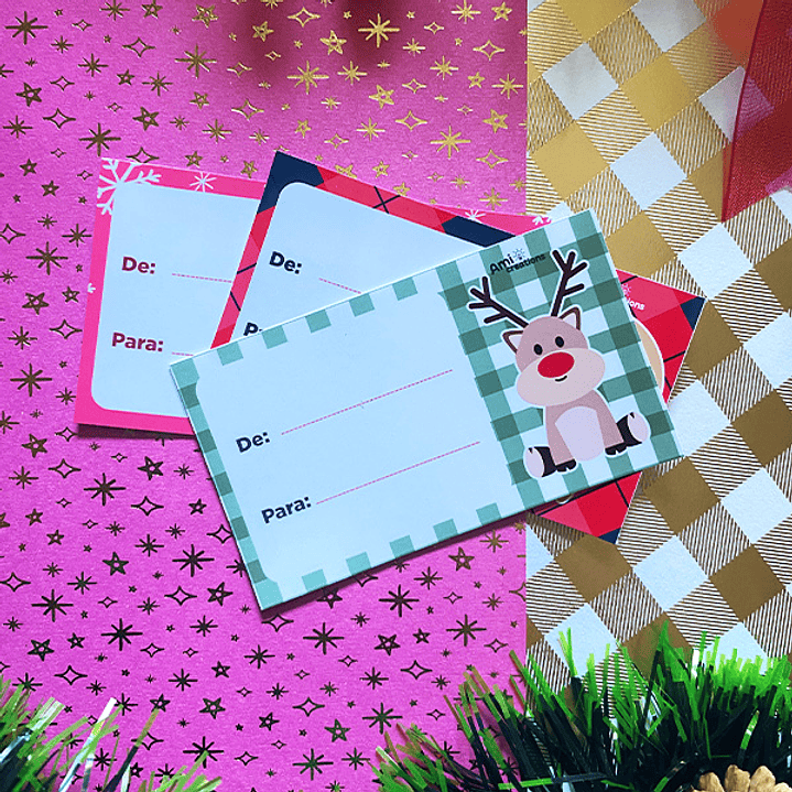 Tags Adhesivos | Diseño simple navidad 2