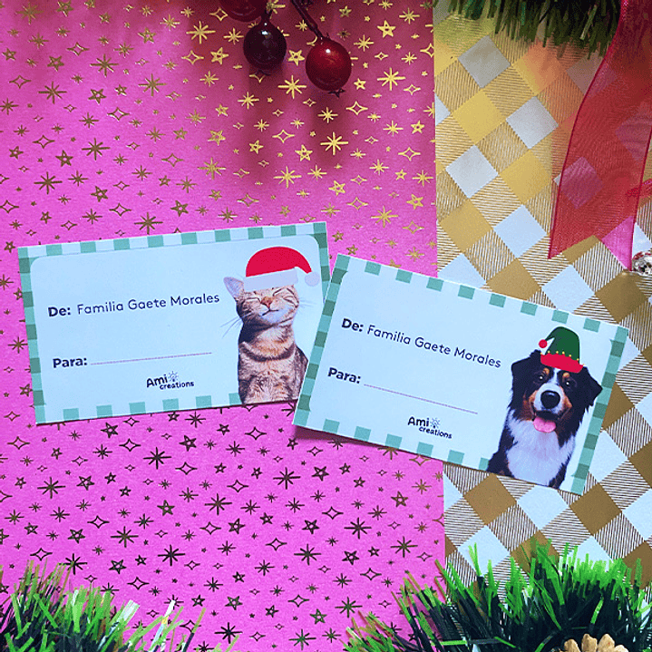 Tags Adhesivos Navideños | Personalizados 2