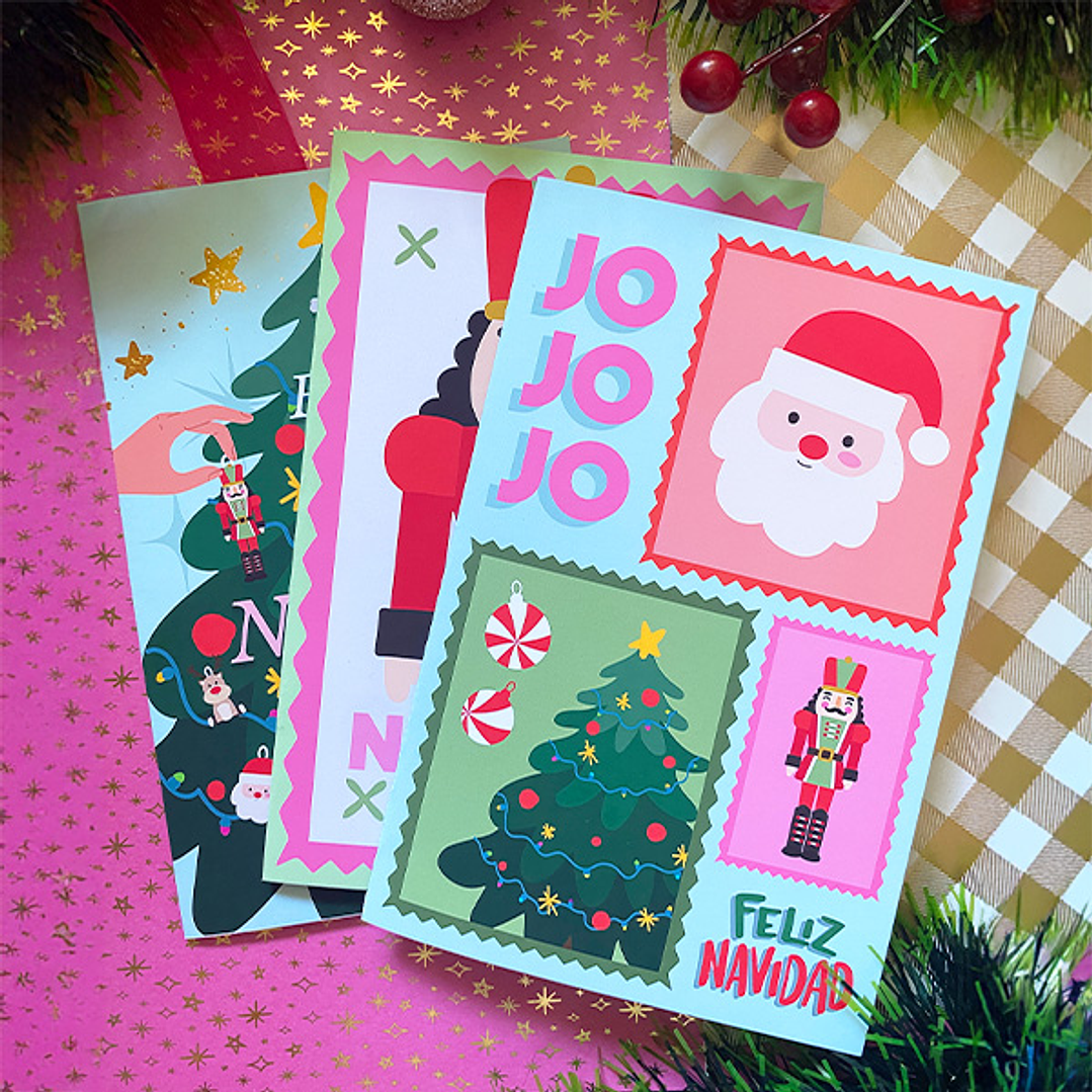 Set de Tarjetas Navideñas | 3 Diseños Exclusivos 6