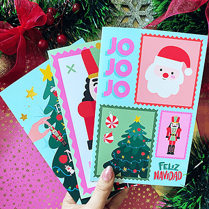 Set de Tarjetas Navideñas | 3 Diseños Exclusivos